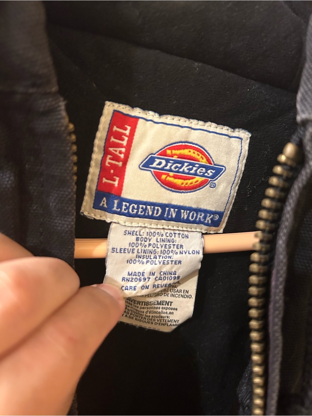 Dickies Black Hooded Work-Style Jacket - Picture 6 of 6